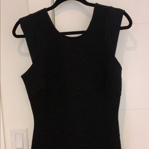 Woman’s black dress